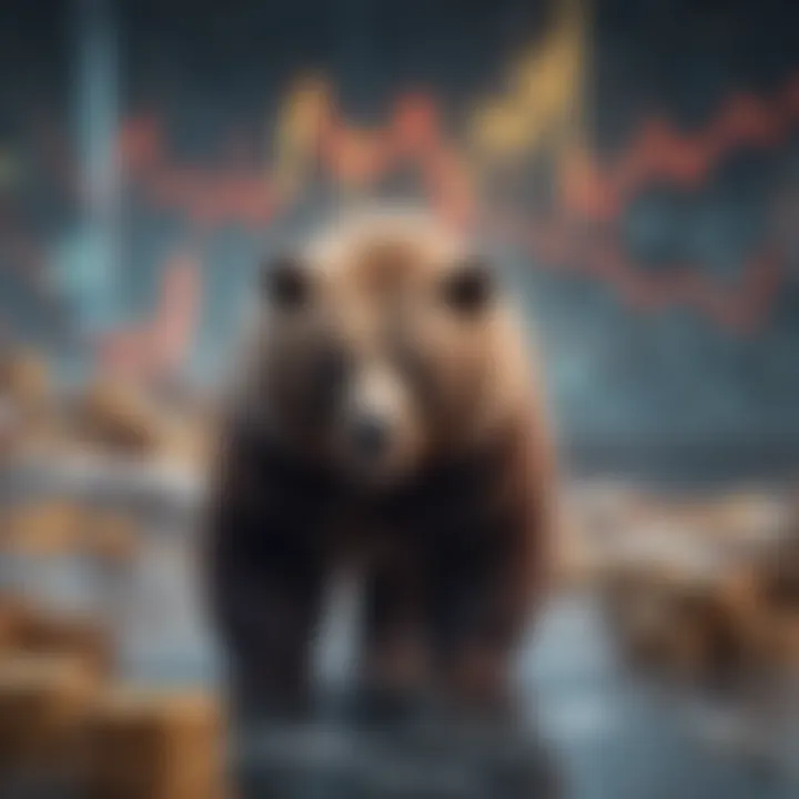 Conceptual representation of bear market trends