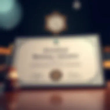 Certificate representing the Certified Business Valuator designation