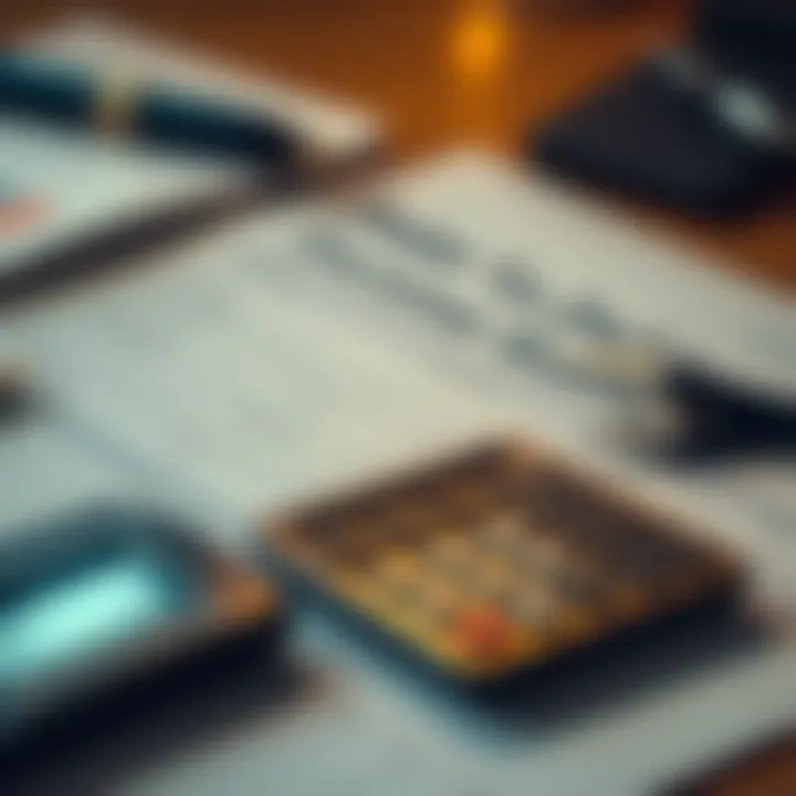 Calculating Your Debt-to-Income Ratio Calculator with financial documents