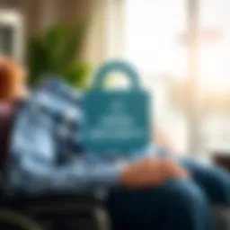 Conceptual representation of financial security through disability income