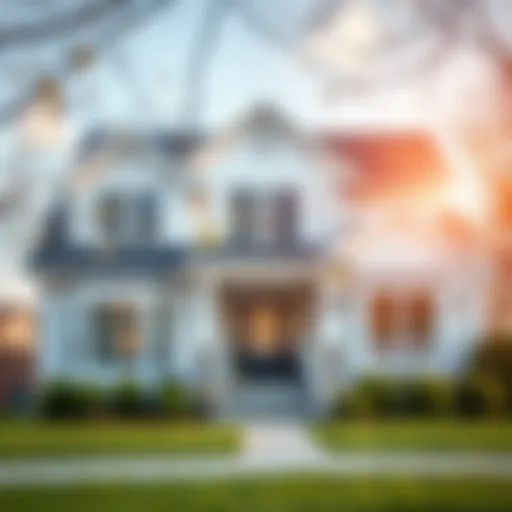 A detailed view of a house exterior during an appraisal