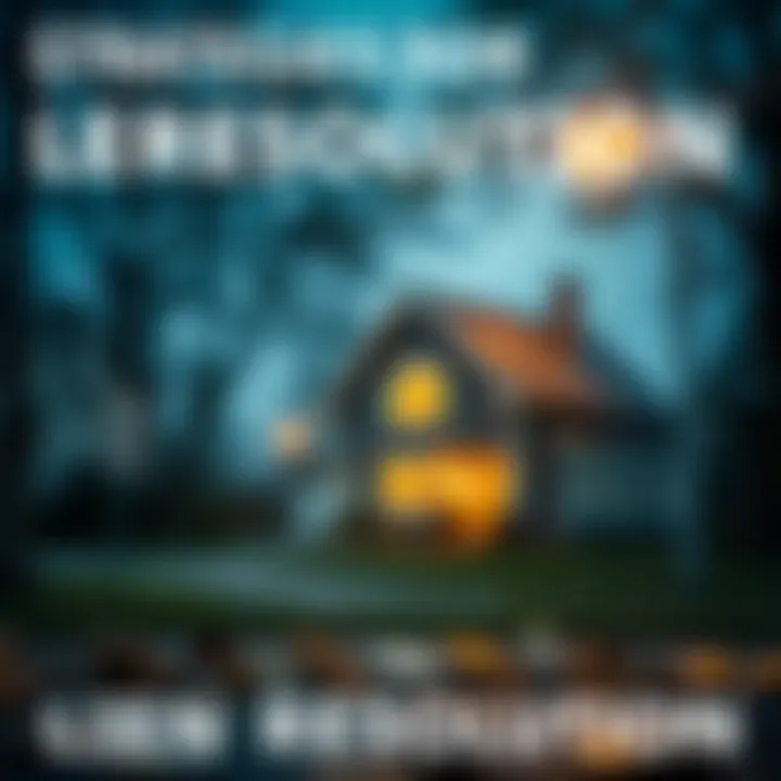 Graphic illustrating strategies for lien resolution