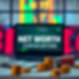 Visual representation of net worth calculation