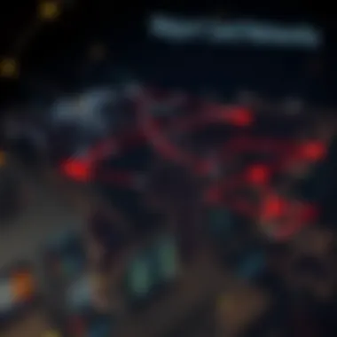 A global map highlighting major credit card networks