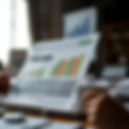 Visual representation of discounted cash flow analysis