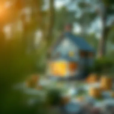 Conceptual illustration of net worth calculation