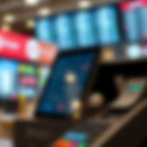 Modern point-of-sale system interface