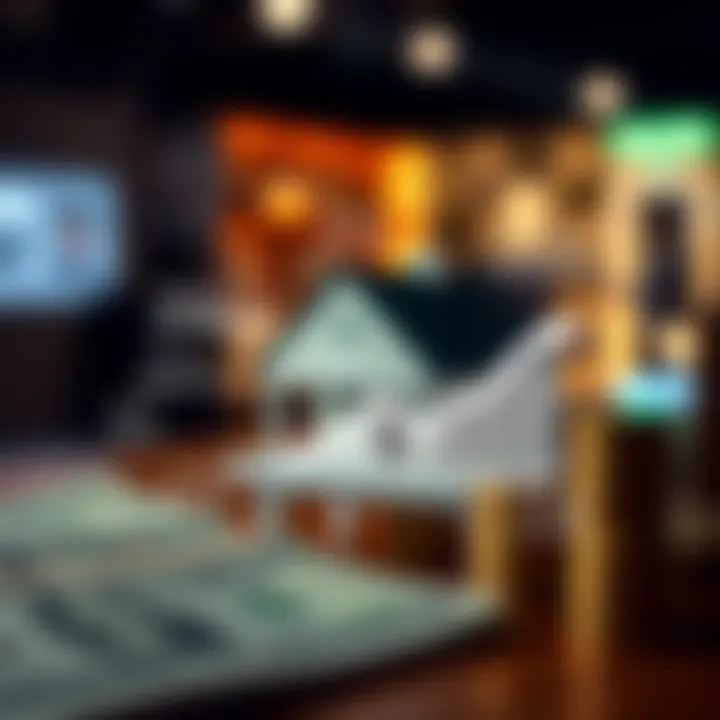 Illustration of economic factors affecting mortgage rates