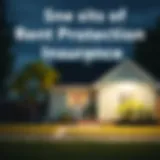 Visual representation of rent protection insurance benefits
