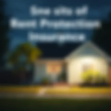 Visual representation of rent protection insurance benefits