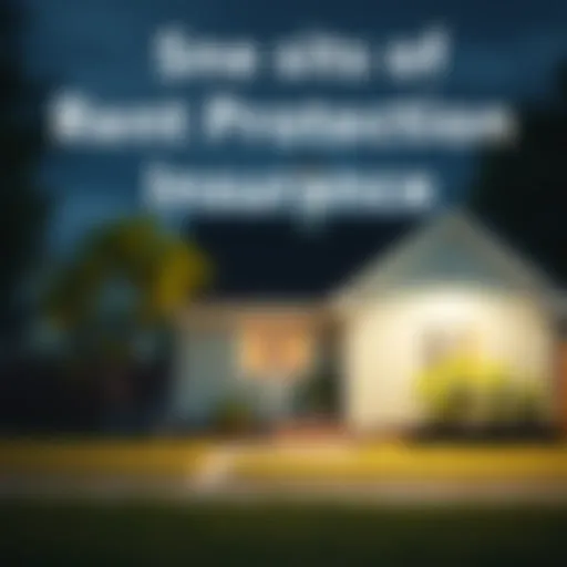 Visual representation of rent protection insurance benefits