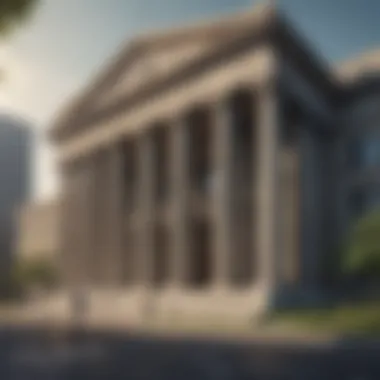 Government Bonds: A Pillar of Safety A serene view of a government building symbolizing stability