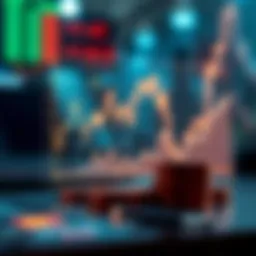 Graph illustrating penny stock market fluctuations