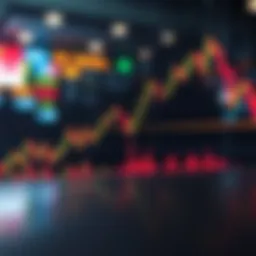 Graph showing declining market trends