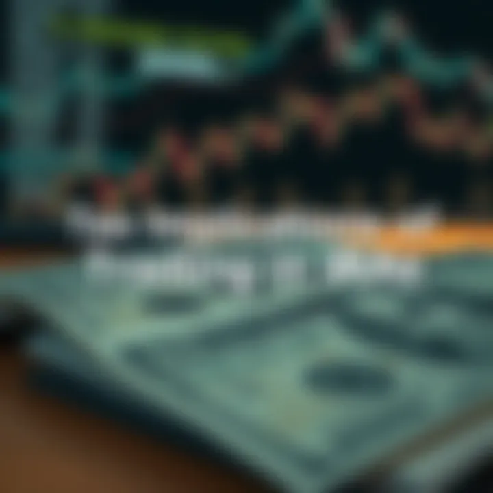 Visual representation of tax implications on trading