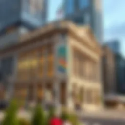 An overview of the Vancouver Stock Exchange building